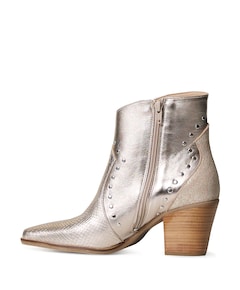 dames enkellaarzen goud