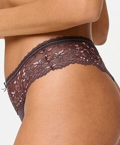 Dames string bruin