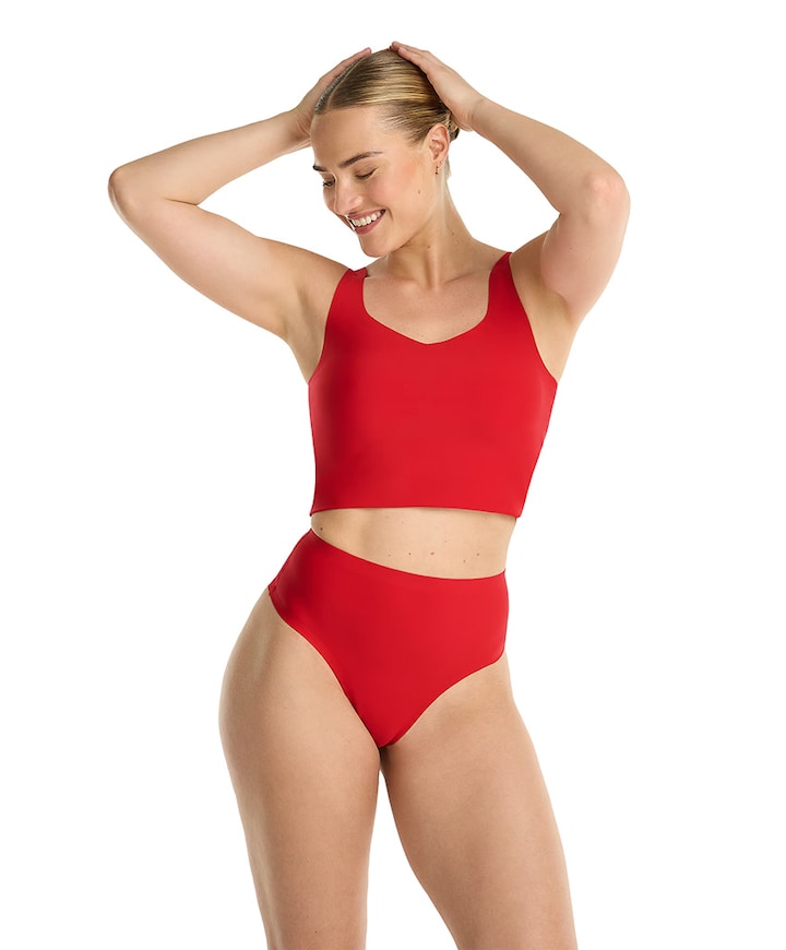 Dames string rood