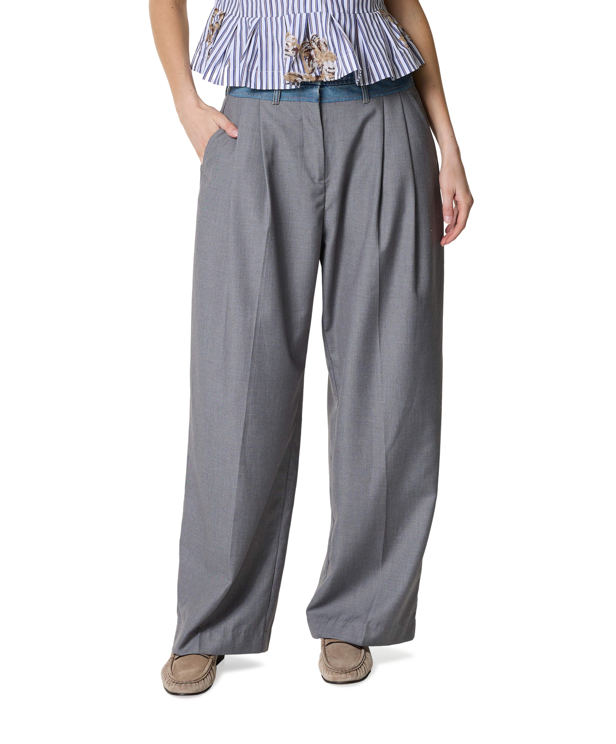 NORMAY dames broek grijs