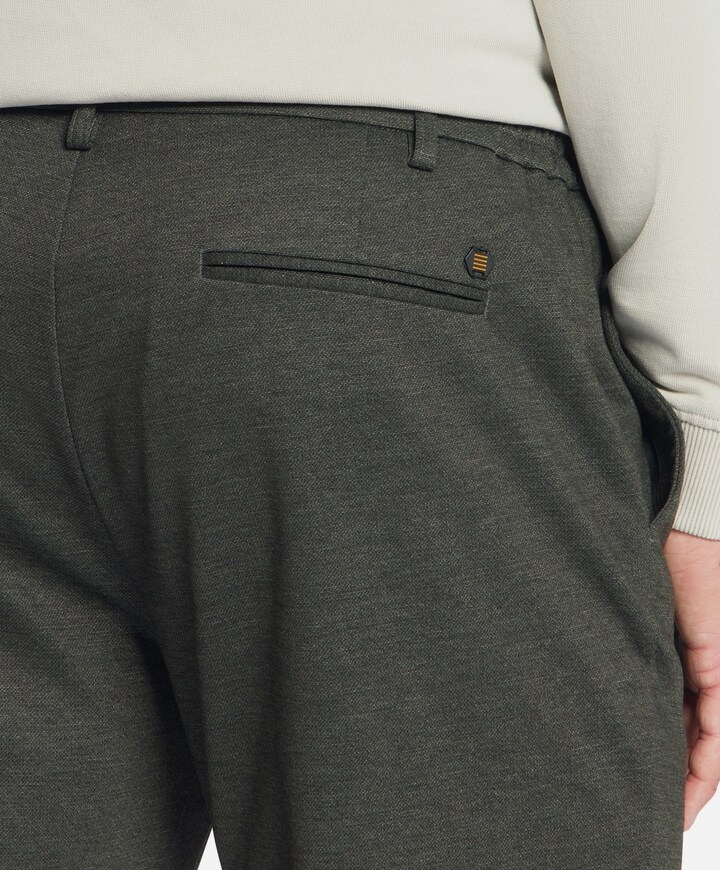 Pants Jersey Melange Regular Fit heren broek groen