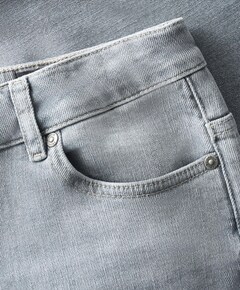 Straight Wide Fit Jeans jongens jeans grijs