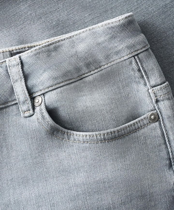 Straight Wide Fit Jeans jongens jeans grijs