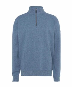 Trui met rits blauw