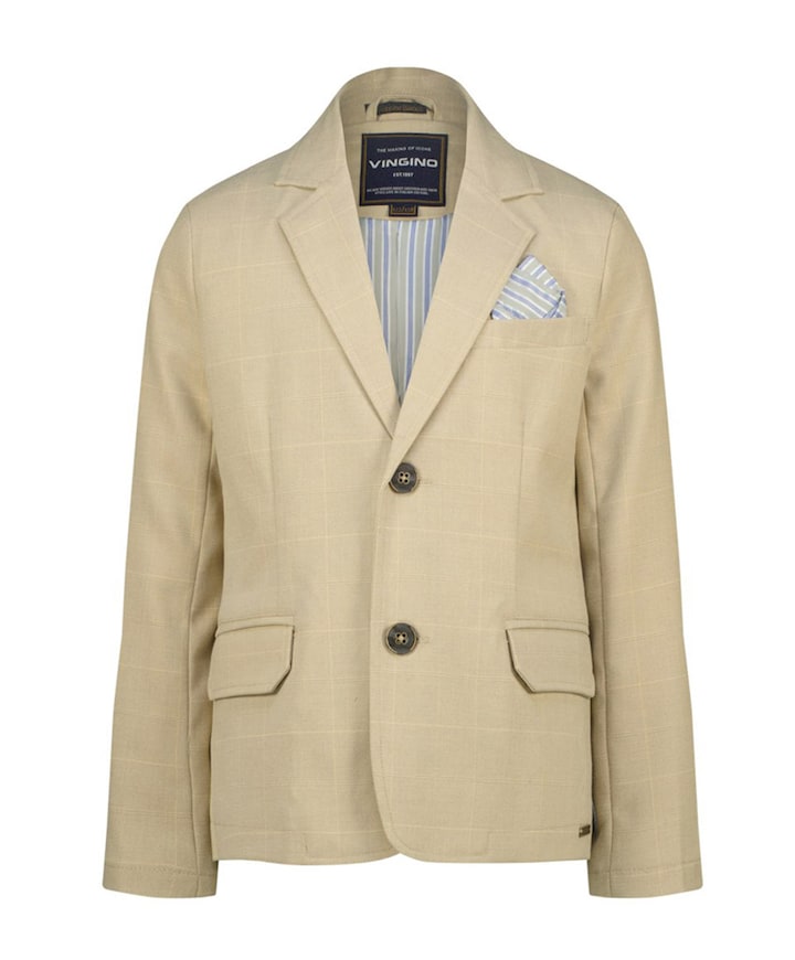 Jongens colbert beige