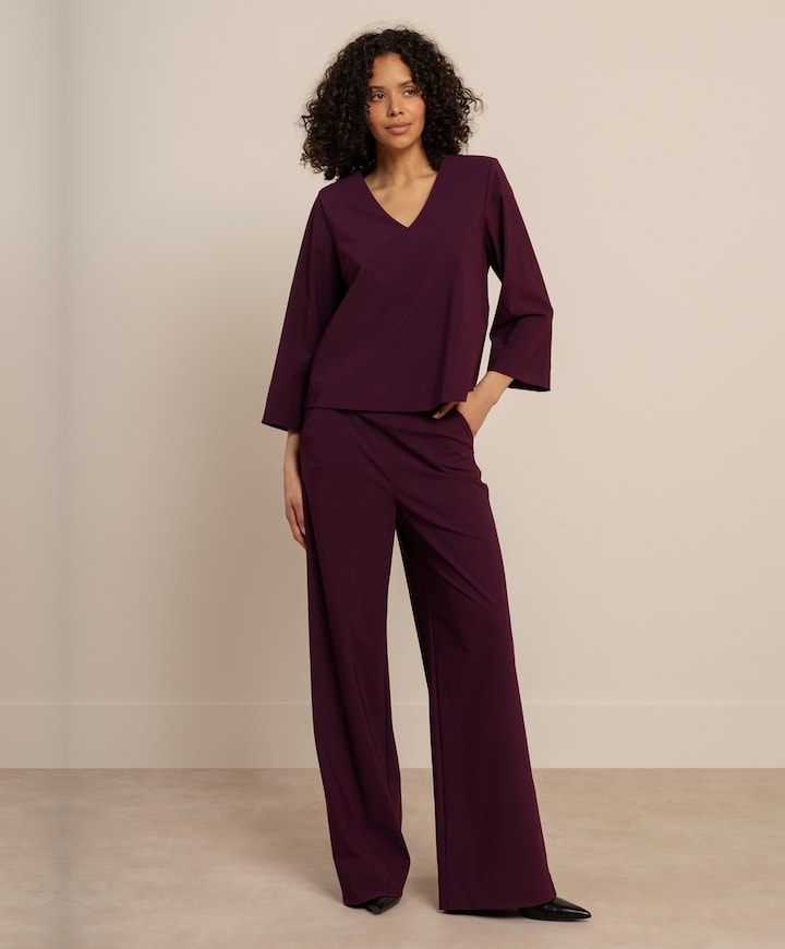 Dames longsleeve paars