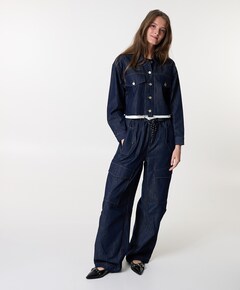 Denim Cargo Pull On Tall jeans blauw