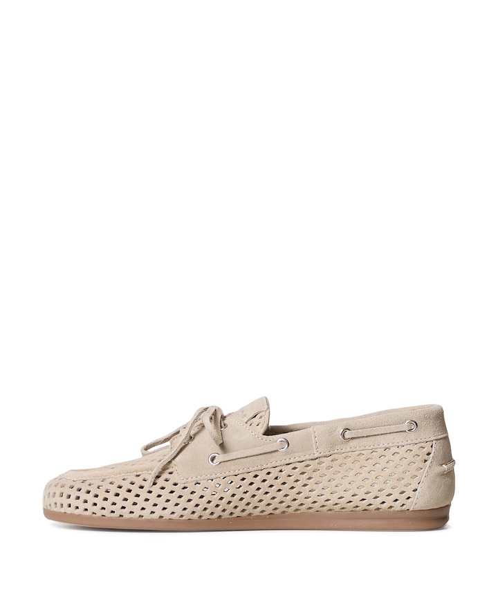 Boat loafer dames beige