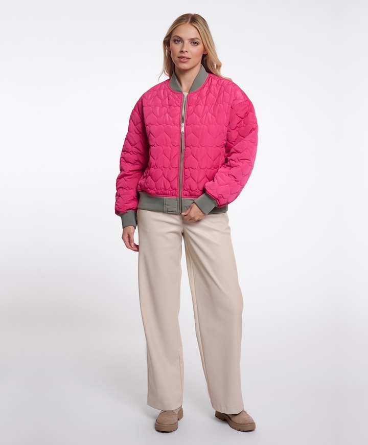 Dames jas reversible groen