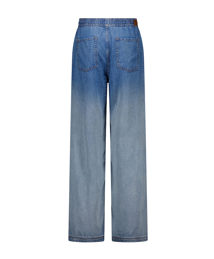 Bente dip dye dames jeans blauw