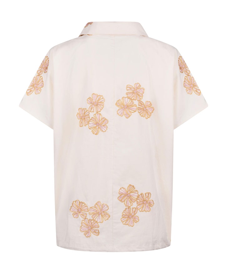 Dames blouse beige