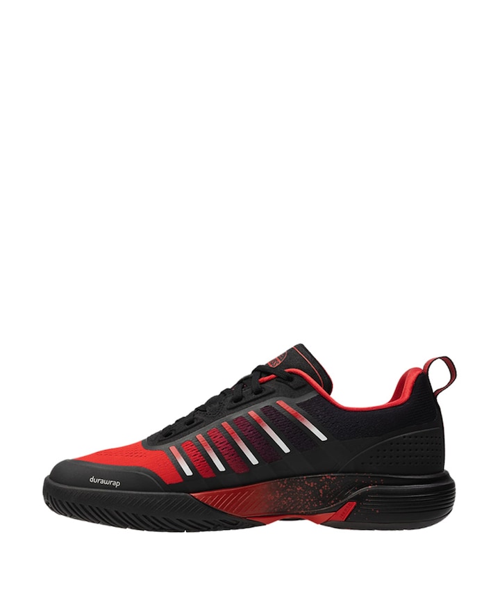 KS TFW ULTRA COURT PADEL-BLCK/ANTHRACITE/SANYO RED tennisschoenen zwart