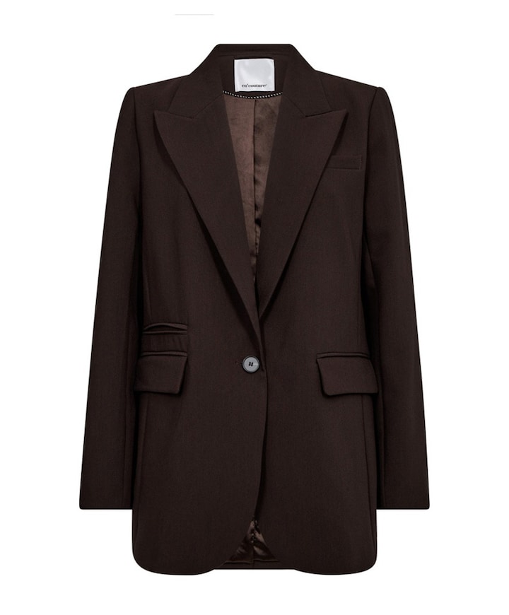 Dames blazer bruin