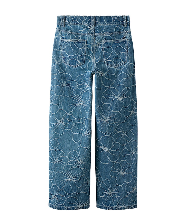 NKFROSE WIDE JACQ JEANS 2928-JQ D meisjes jeans blauw