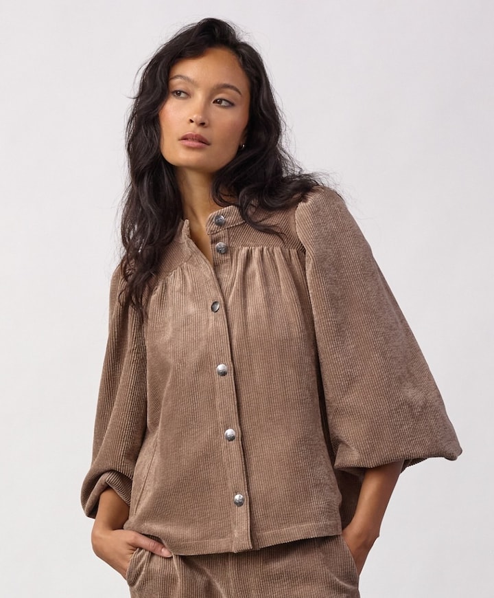Dames blouse beige