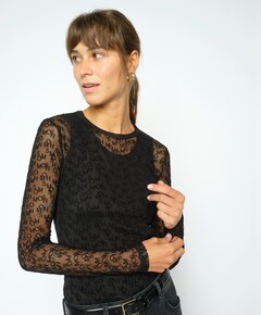 Dames top bruin