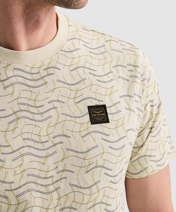 Heren T-shirt ecru