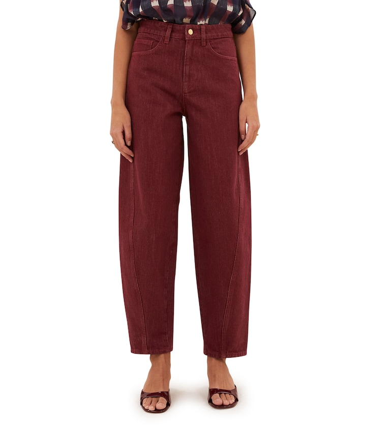 begum wine dames jeans bordeaux