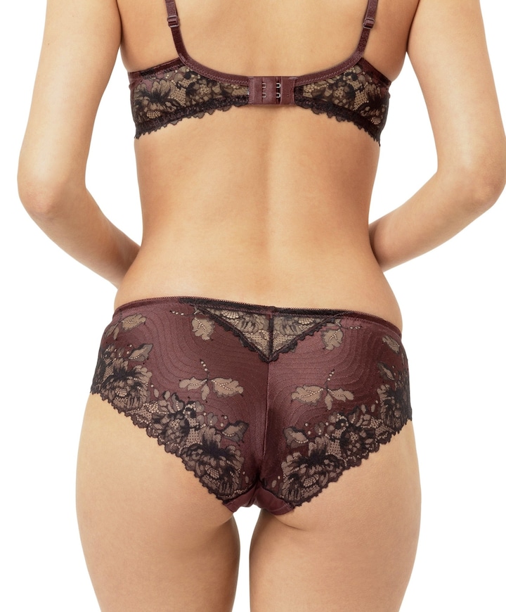Dames shorts bordeaux