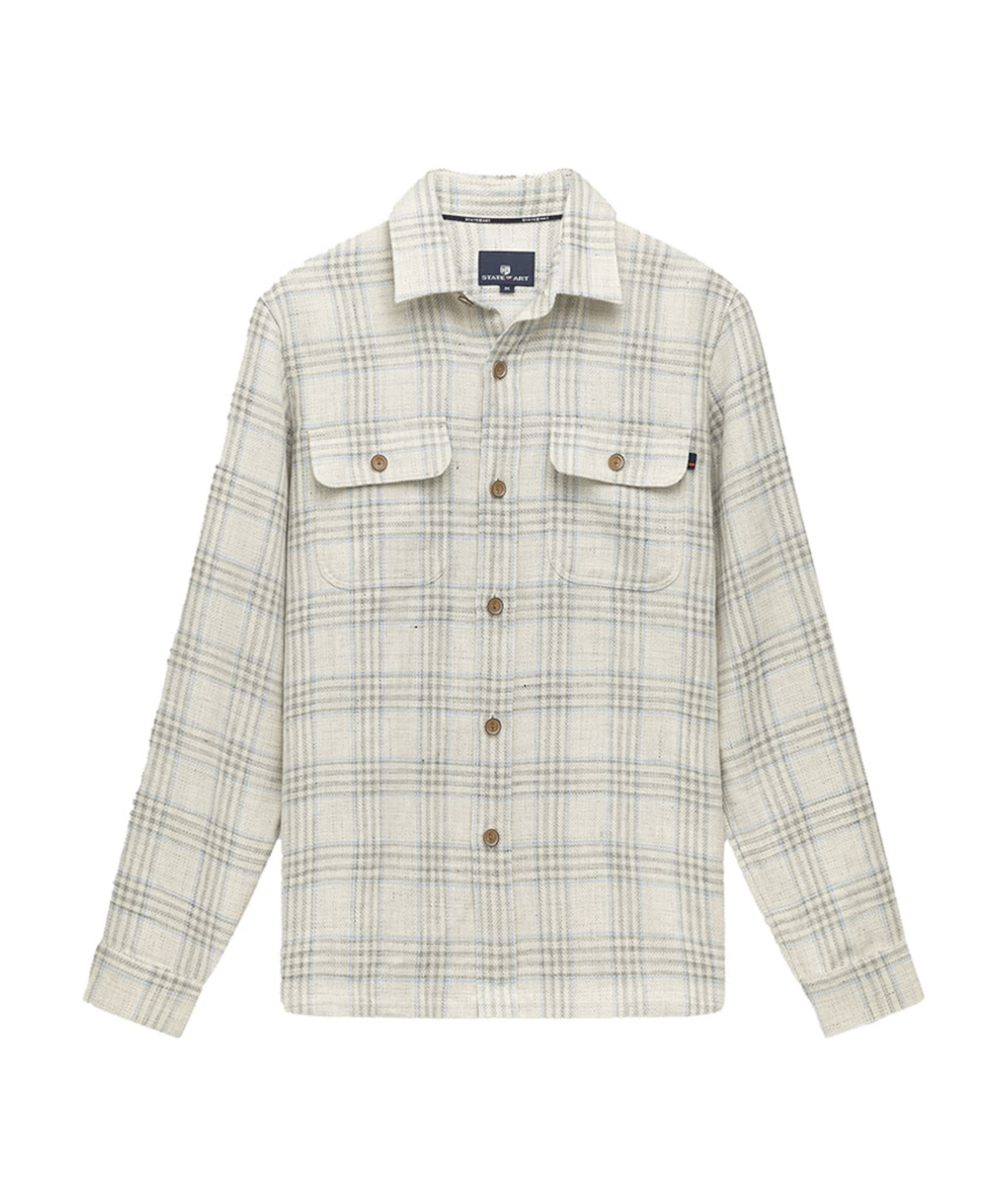 Heren overshirt beige