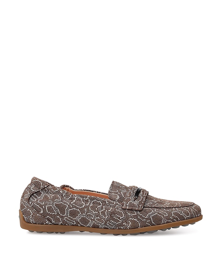 dames loafers bruin