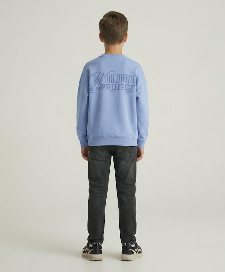 Jongens sweater blauw