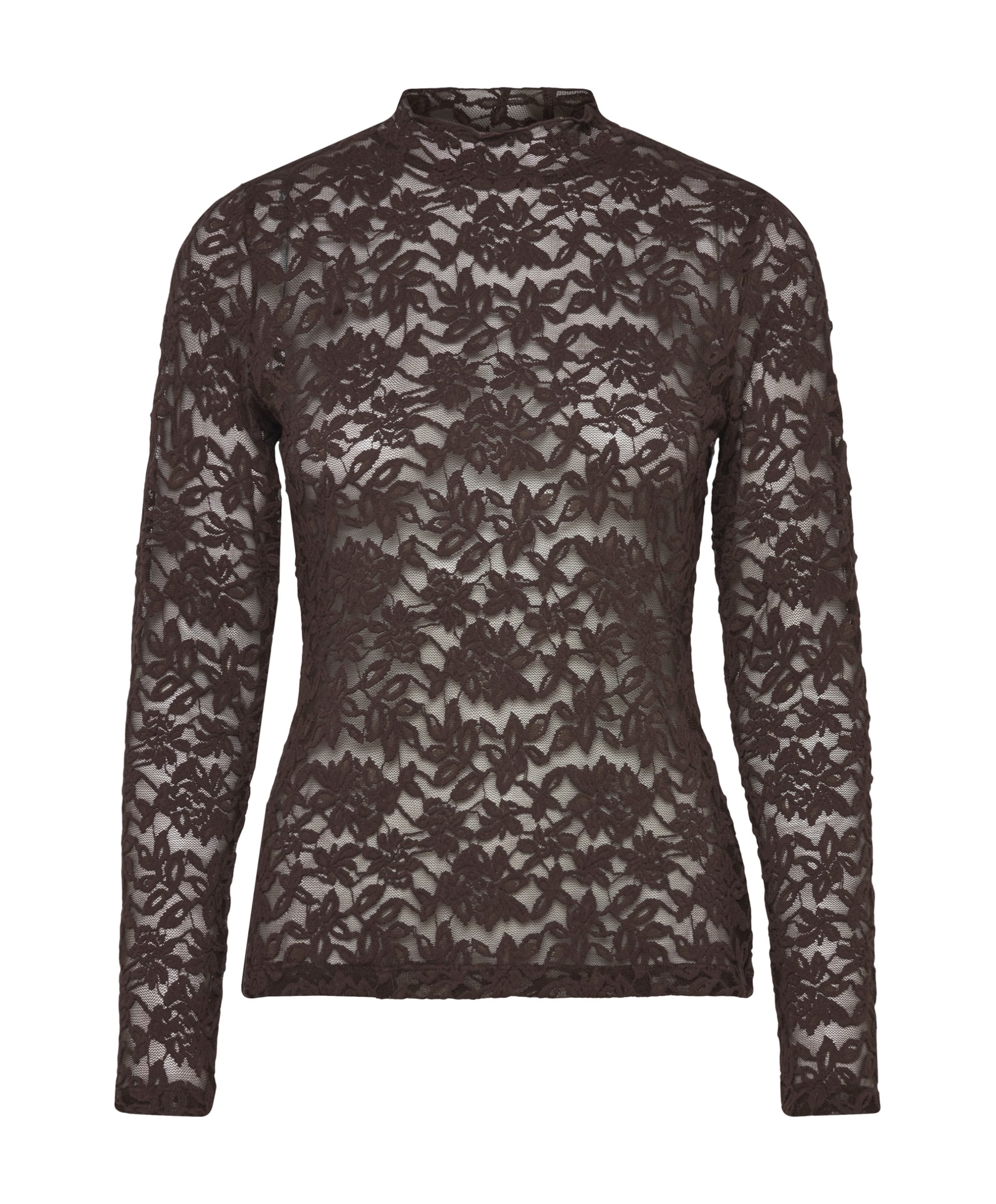 Dames longsleeve bruin