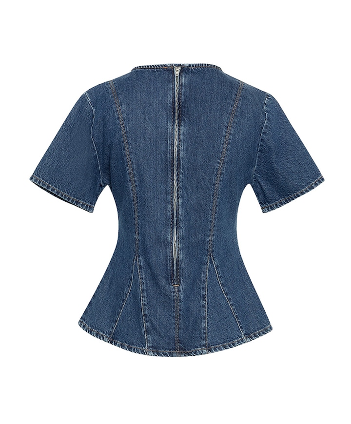 Dames top blauw