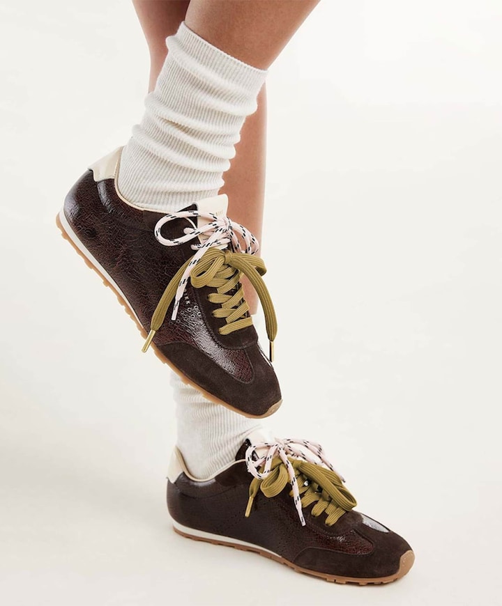 Billy Lou dames sneakers bruin