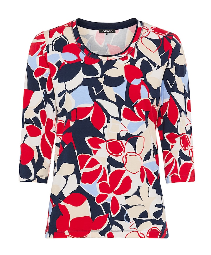 Dames longsleeve rood