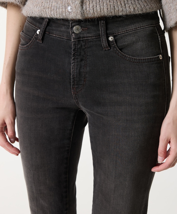 Paris flared dames jeans bruin