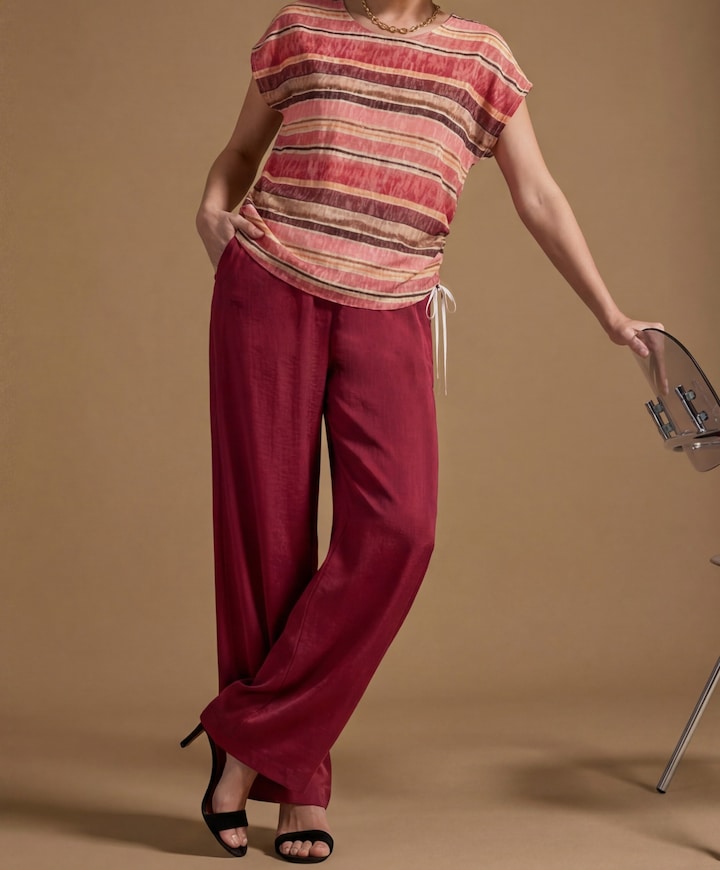 PARIGI dames pantalon rood