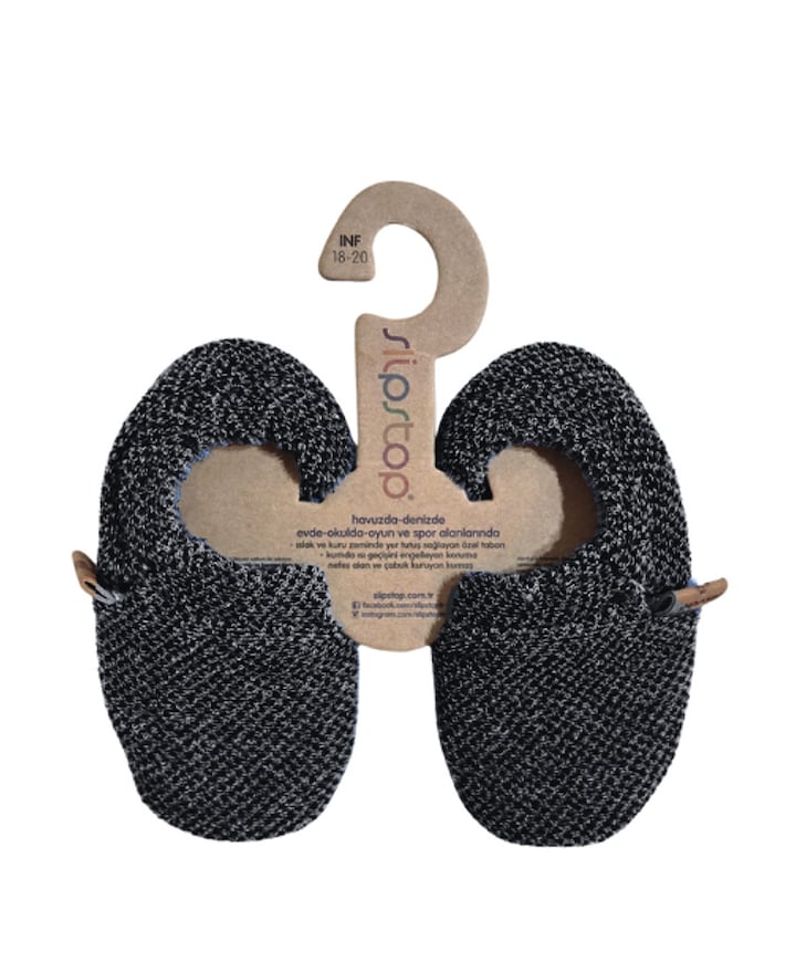 Slipstop booties uniseks pantoffels  grijs