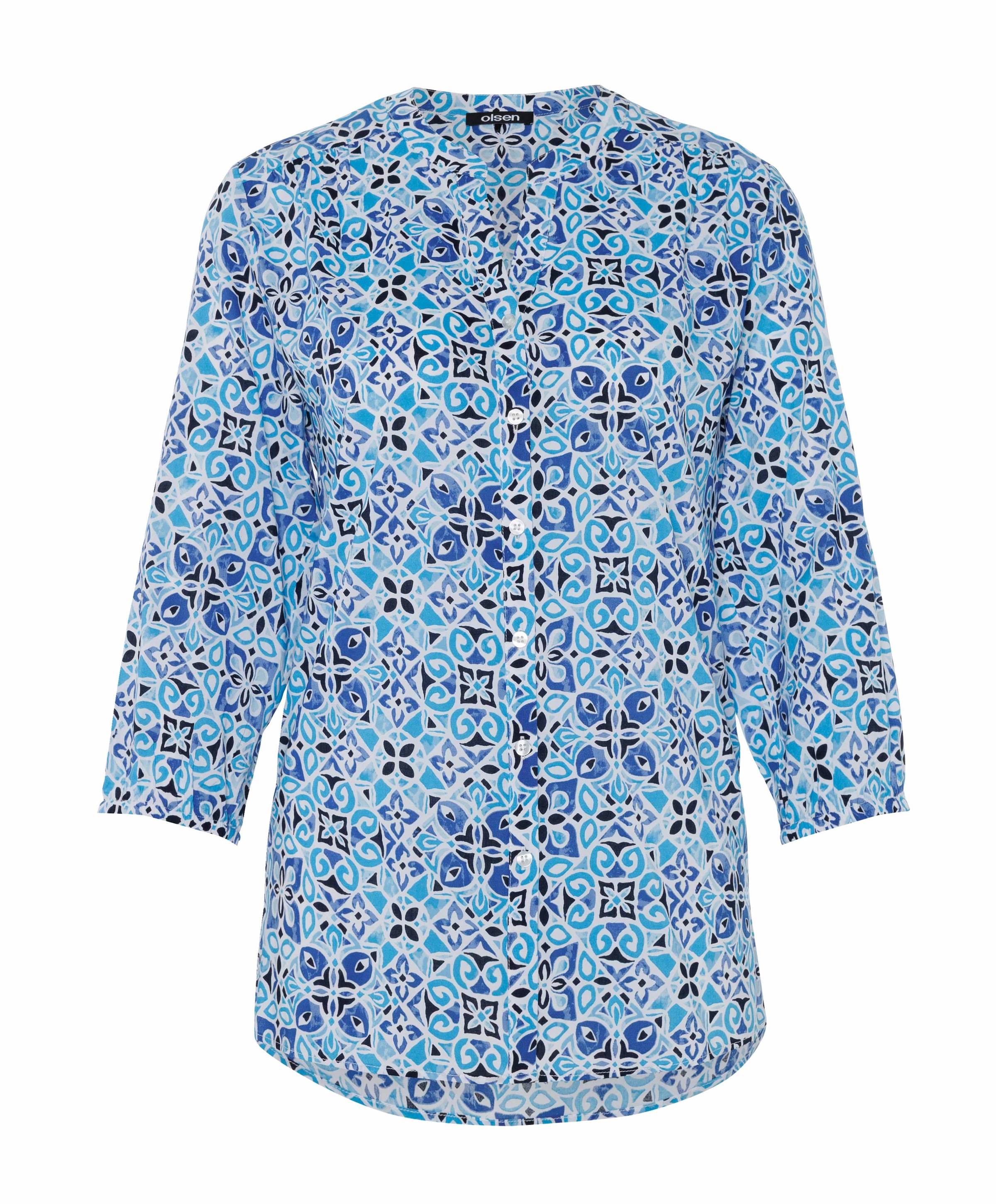Dames blouse blauw