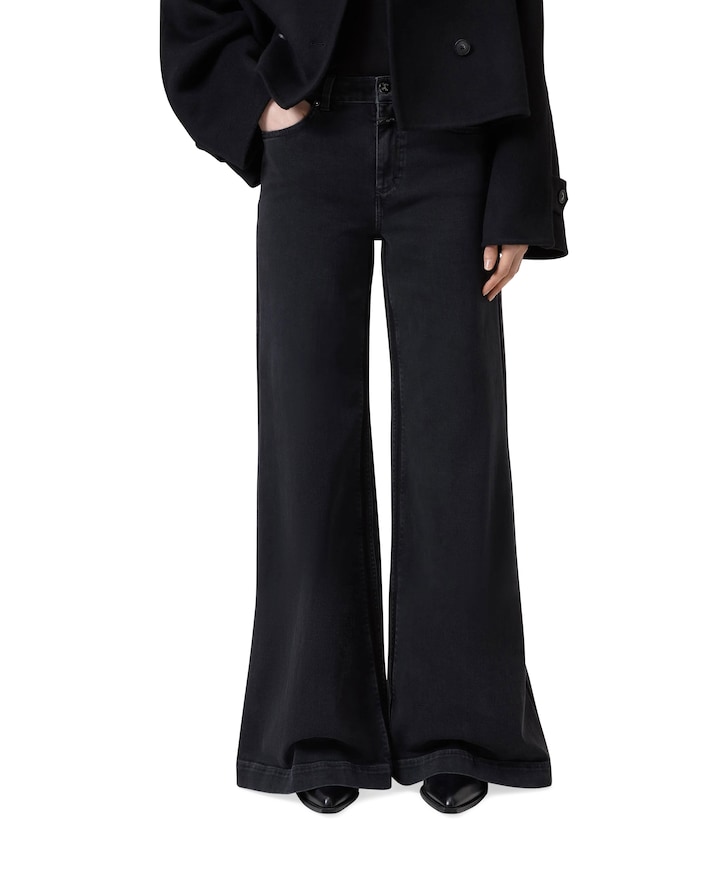 Glow Up dames jeans zwart