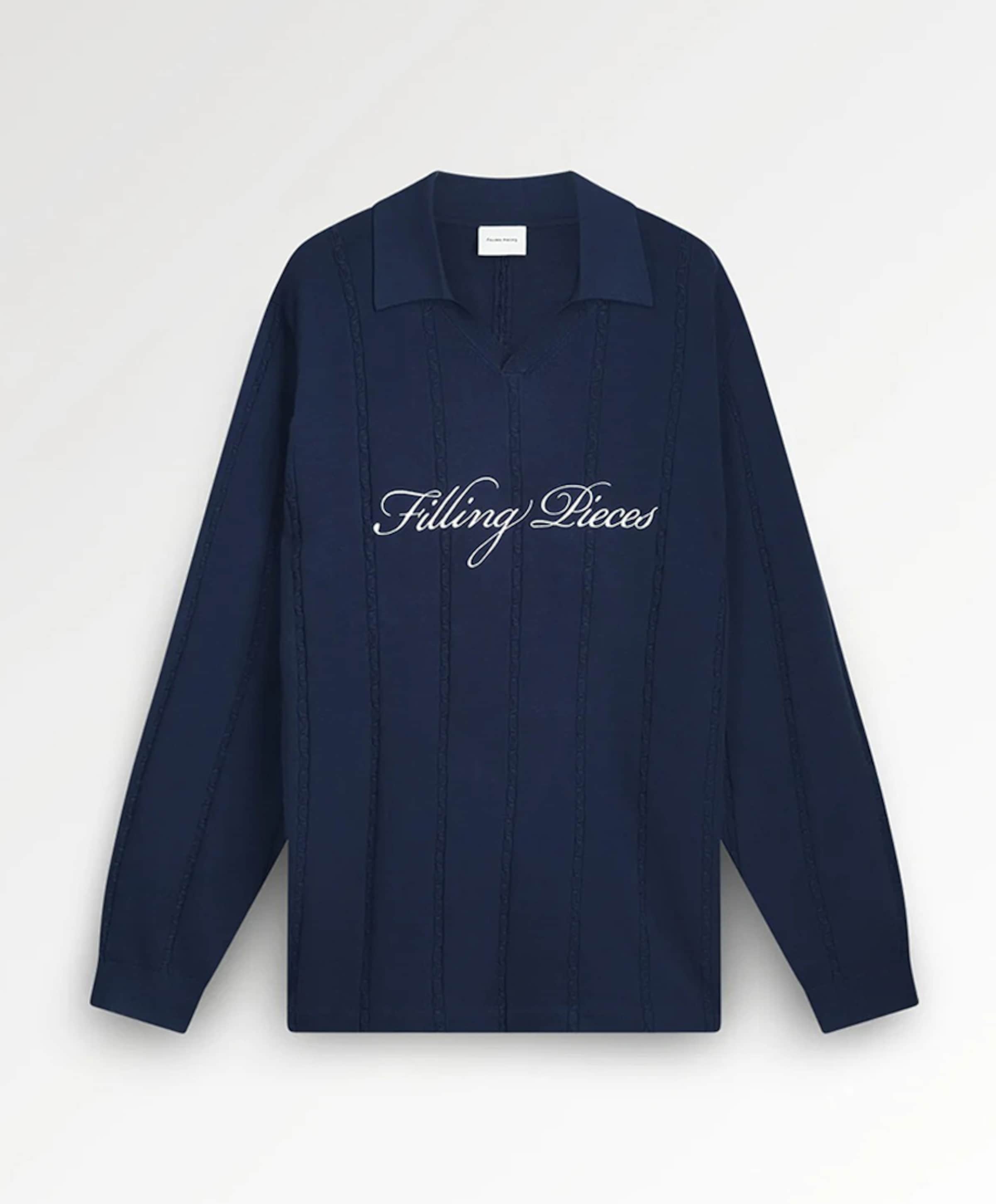 Heren longsleeve blauw