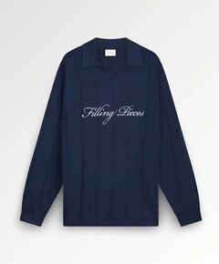 Heren longsleeve blauw