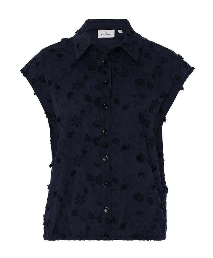 Dames blouse blauw