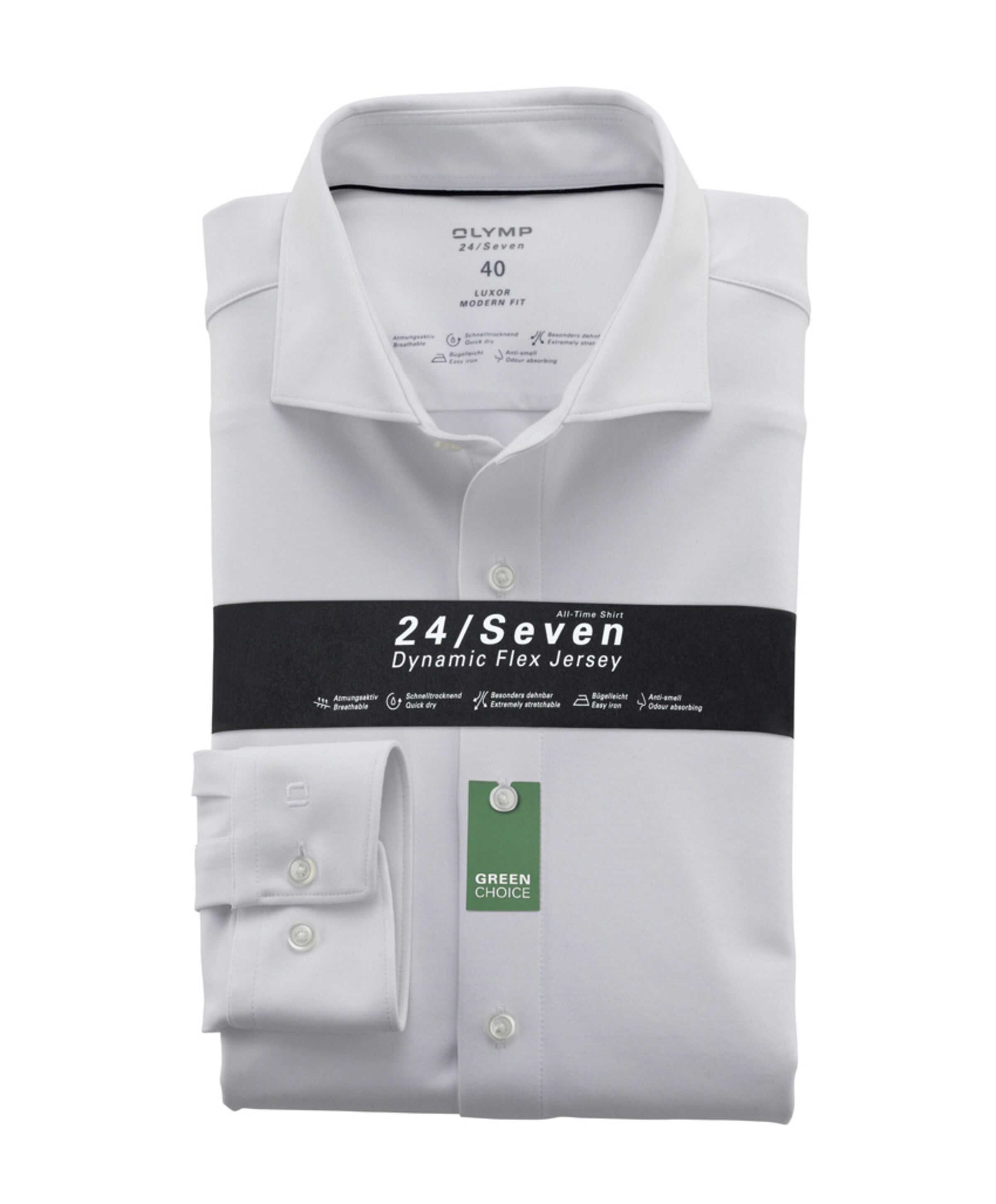 Heren overhemd lange mouw wit