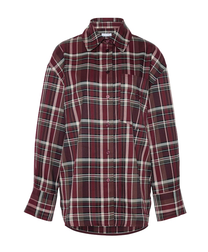 Dames blouse bordeaux