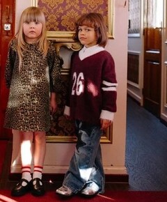 Meisjes jurk bruin