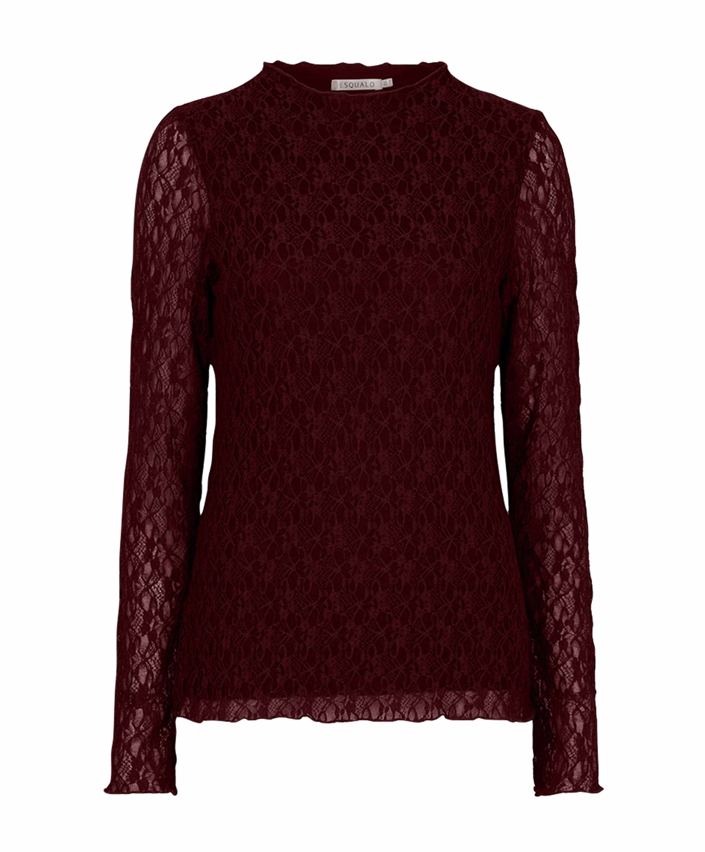 Dames top bordeaux