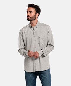 Heren overhemd lange mouw groen