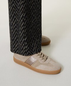 Poona dames sneakers beige