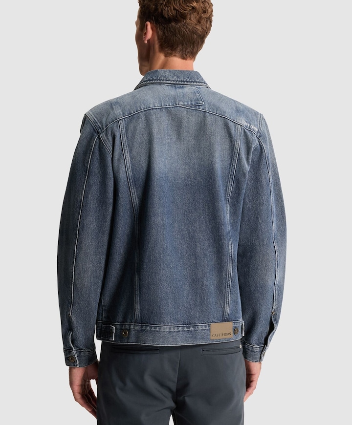 Heren spijkerjas blauw