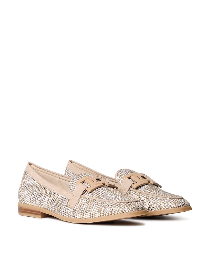 dames loafers beige