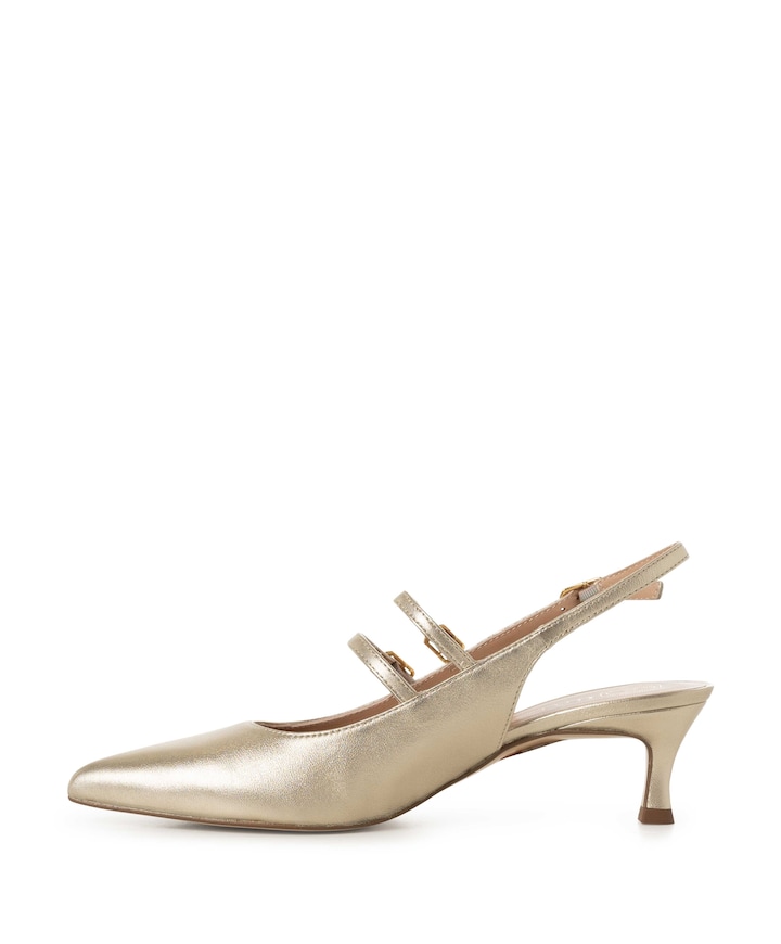 Inazar slingbacks goud