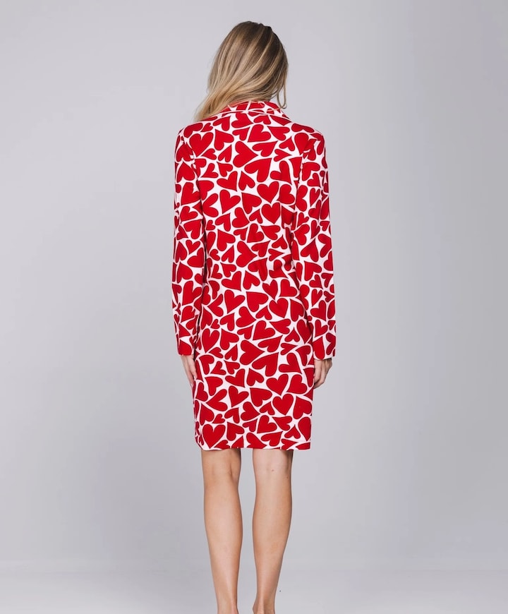 Dames nachthemd rood