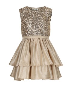 Meisjes jurk goud