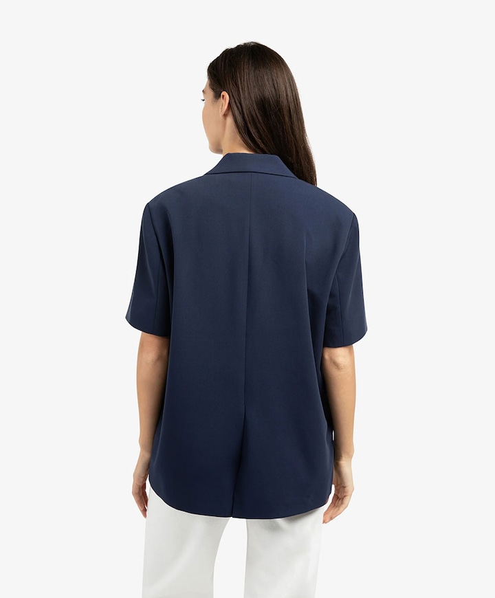 Dames blazer blauw